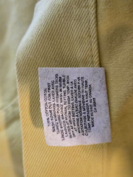 Authentic Vintage Banana Yellow LEE Levy Strauss Jean Jacket & Matching Jeans - Picture 10 of 16